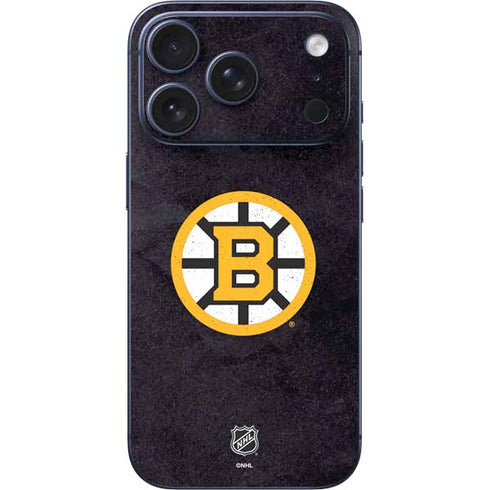 NHL Boston Bruins Distressed iPhone 17 Pro Skin