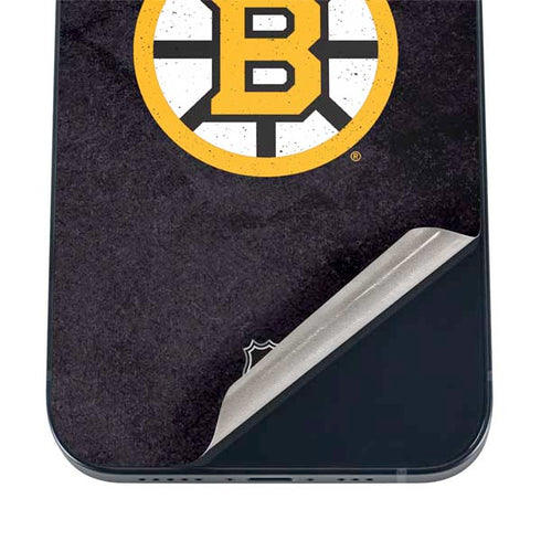 NHL Boston Bruins Distressed iPhone 17 Pro Skin