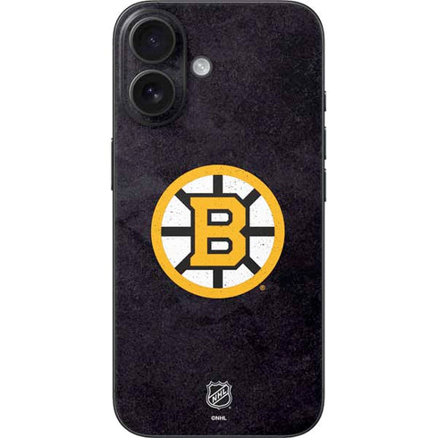 NHL Boston Bruins Distressed iPhone 17 Skin