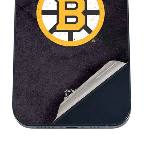 NHL Boston Bruins Distressed iPhone 17 Skin