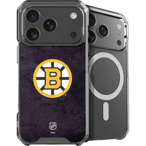 NHL Boston Bruins Distressed iPhone 18 Pro Max MagSafe Case