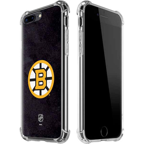 NHL Boston Bruins Distressed iPhone 7/8 Plus Clear Case
