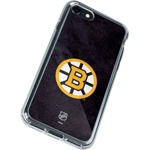 NHL Boston Bruins Distressed iPhone SE (2nd & 3rd Gen) Clear Case