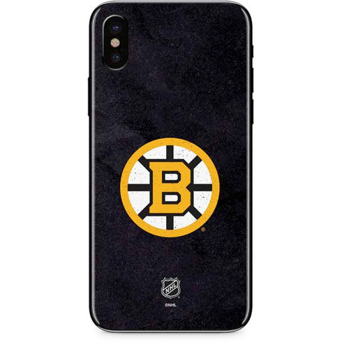 NHL Boston Bruins Distressed iPhone X Skin