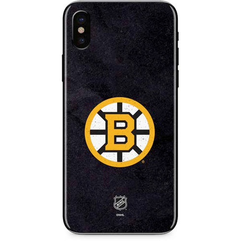NHL Boston Bruins Distressed iPhone XS Max Skin