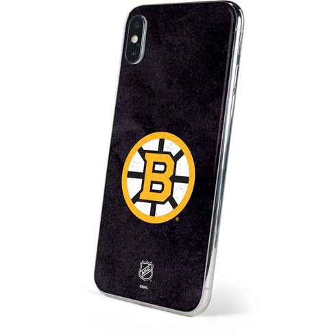 NHL Boston Bruins Distressed iPhone XS Skin