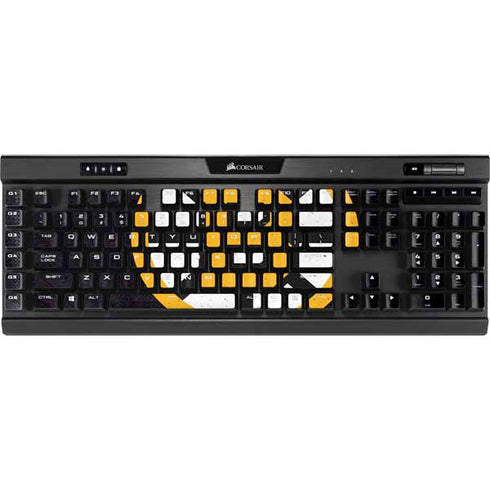 NHL Boston Bruins Distressed K95 RGB PLATINUM Mechanical Gaming Keyboard Skin