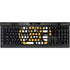 NHL Boston Bruins Distressed K95 RGB PLATINUM Mechanical Gaming Keyboard Skin