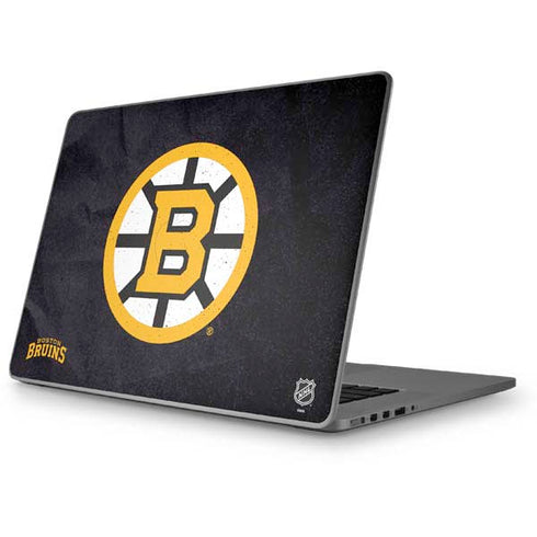 NHL Boston Bruins Distressed Apple MacBook Pro 17-inch Skin