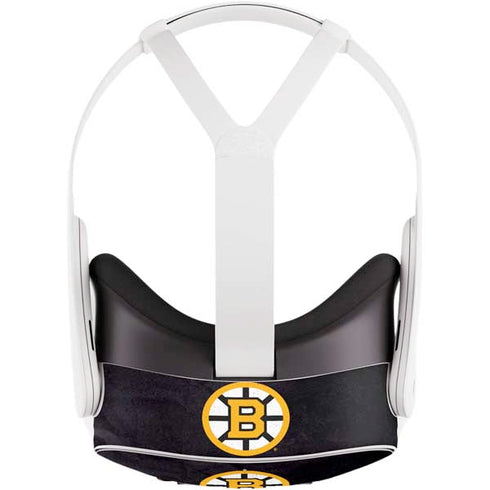 NHL Boston Bruins Distressed Meta Quest 3S Skin