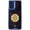 NHL Boston Bruins Distressed Moto G 5G (2024) Clear Case
