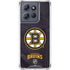 NHL Boston Bruins Distressed Moto G 5G (2025) Clear Case