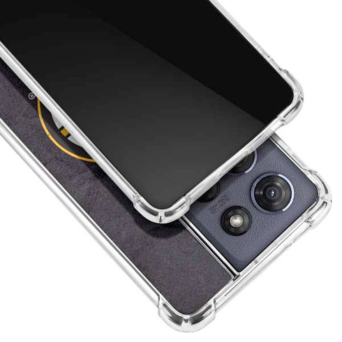 NHL Boston Bruins Distressed Moto G 5G (2025) Clear Case