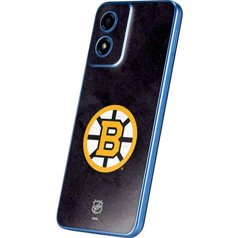 NHL Boston Bruins Distressed Moto G Play 4G (2024) Skin