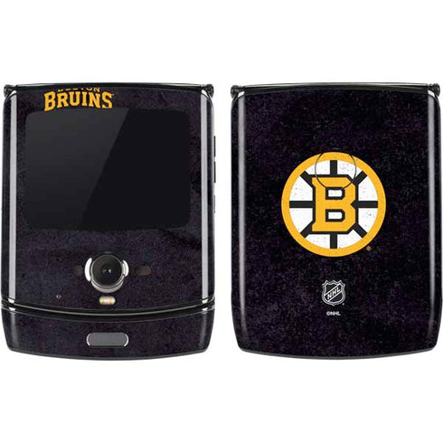 NHL Boston Bruins Distressed Motorola RAZR Skin
