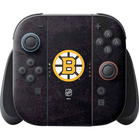 NHL Boston Bruins Distressed Nintendo Switch 2 (2025) Joy-Con Controller Skin
