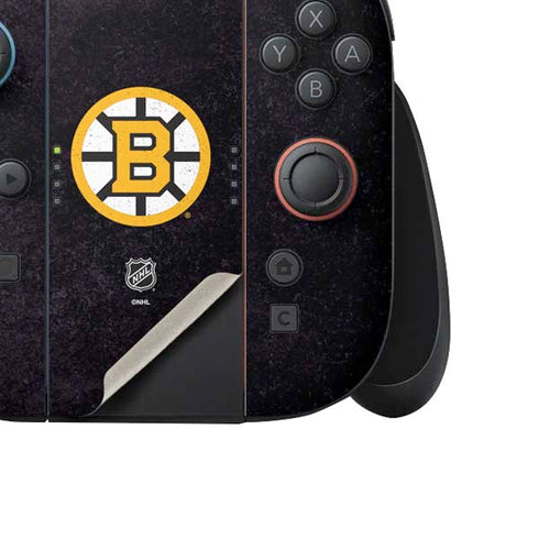 NHL Boston Bruins Distressed Nintendo Switch 2 (2025) Joy-Con Controller Skin