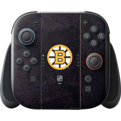 NHL Boston Bruins Distressed Nintendo Switch 2 (2025) with Joy-Con Skin