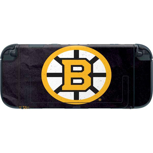 NHL Boston Bruins Distressed Nintendo Switch 2 (2025) with Joy-Con Skin