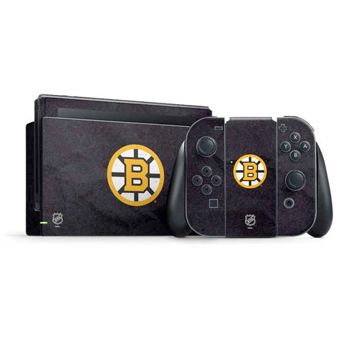 NHL Boston Bruins Distressed Nintendo Skins