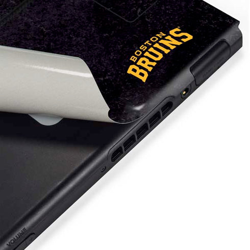 NHL Boston Bruins Distressed Nintendo Switch Bundle Skin