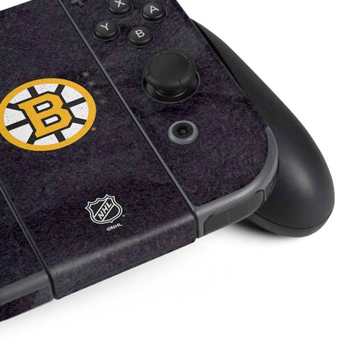 NHL Boston Bruins Distressed Nintendo Switch Bundle Skin