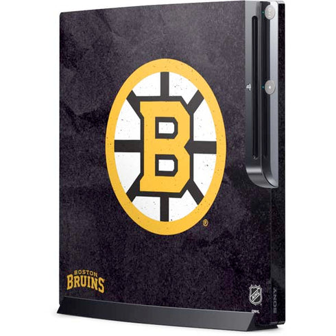 NHL Boston Bruins Distressed Playstation 3 & PS3 Slim Skin
