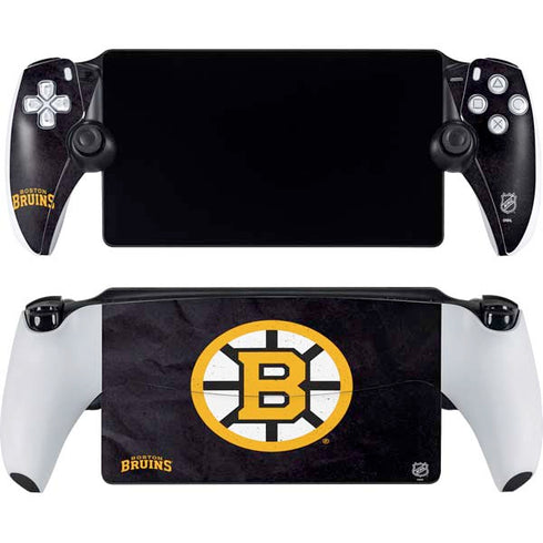 NHL Boston Bruins Distressed PlayStation Portal Remote Player Skin