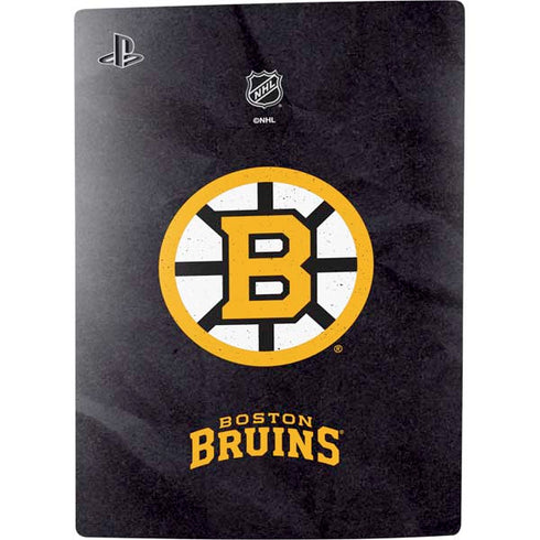 NHL Boston Bruins Distressed PS5 Console Skin