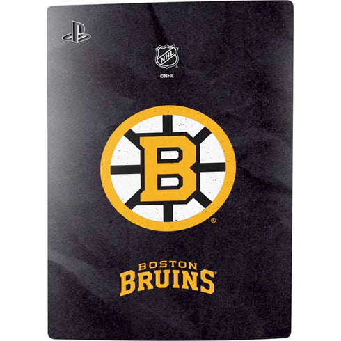 NHL Boston Bruins Distressed PS5 Digital Edition Console Skin