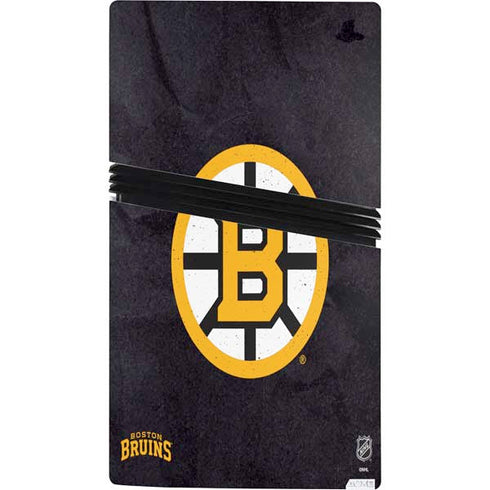 NHL Boston Bruins Distressed PS5 Pro Bundle Skin