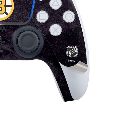 NHL Boston Bruins Distressed PS5 Slim Disk Bundle Skin