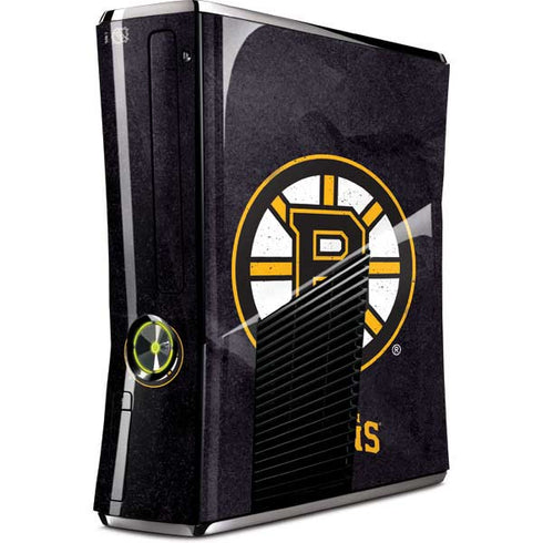 NHL Boston Bruins Distressed Xbox 360 Slim (2010) Skin