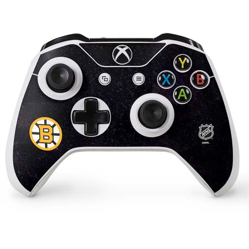 NHL Boston Bruins Distressed Xbox One S Console and Controller Bundle Skin