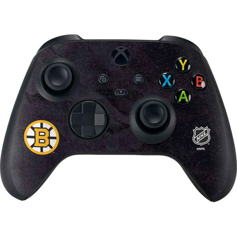 NHL Boston Bruins Distressed Xbox Series X Bundle Skin