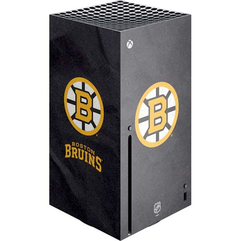 NHL Boston Bruins Distressed Xbox Series X Console Skin