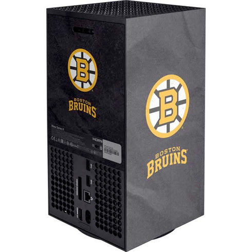NHL Boston Bruins Distressed Xbox Series X Console Skin
