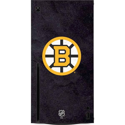 NHL Boston Bruins Distressed Xbox Series X Console Skin