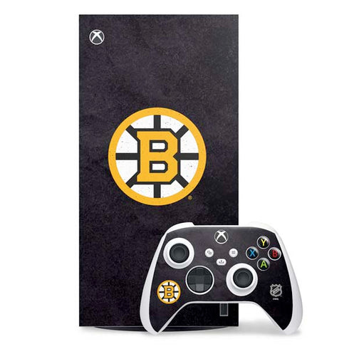NHL Boston Bruins Distressed XBox Series X Digital Edition Bundle Skin
