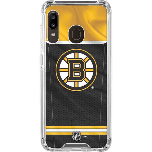 NHL Boston Bruins Home Jersey Galaxy A30 Clear Case