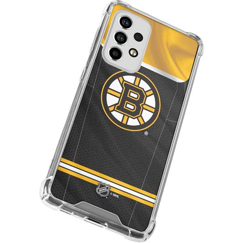 NHL Boston Bruins Home Jersey Galaxy A33 5G Clear Case