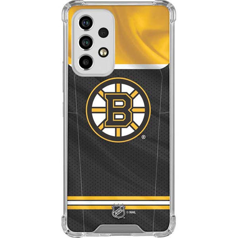NHL Boston Bruins Home Jersey Galaxy A53 5G Clear Case