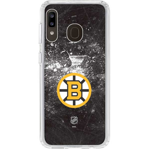 NHL Boston Bruins Iced Galaxy A20 Clear Case