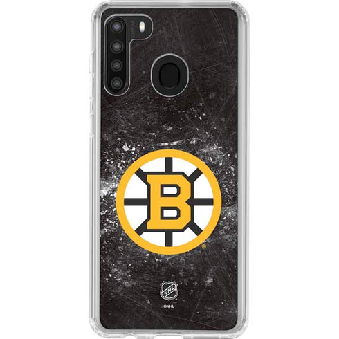 NHL Boston Bruins Iced Galaxy A21 Clear Case
