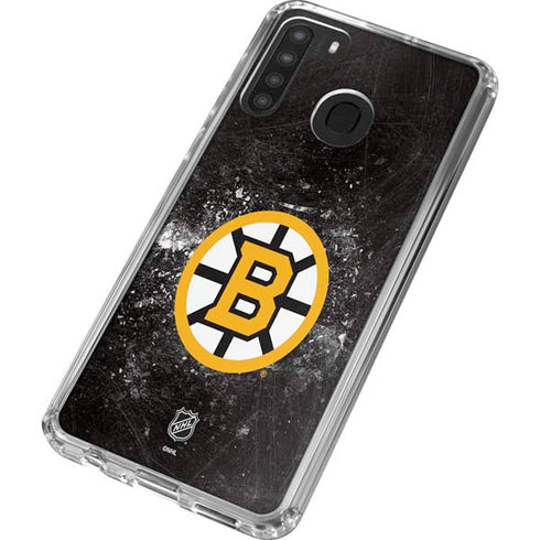 NHL Boston Bruins Iced Galaxy A21 Clear Case