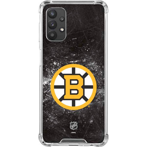 NHL Boston Bruins Iced Galaxy A32 5G Clear Case