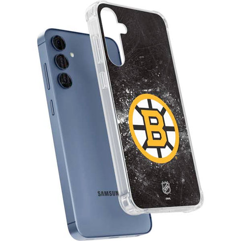 NHL Boston Bruins Iced Galaxy A35 5G Clear Case