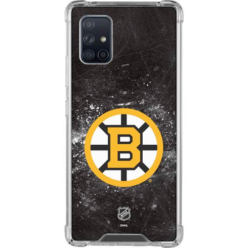NHL Boston Bruins Iced Galaxy A71 5G Clear Case
