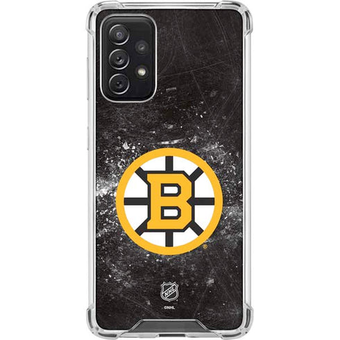 NHL Boston Bruins Iced Galaxy A72 5G Clear Case