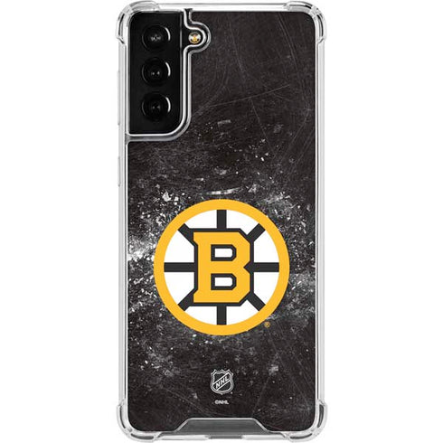 NHL Boston Bruins Iced Galaxy S21 FE Clear Case